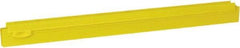 Vikan - 20" Rubber Blade Squeegee Refill - Double Edge, Yellow, Plastic Holder - Best Tool & Supply