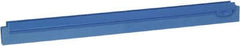 Vikan - 20" Rubber Blade Squeegee Refill - Double Edge, Blue, Plastic Holder - Best Tool & Supply