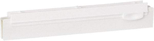 Vikan - 10" Rubber Blade Squeegee Refill - Double Edge, White, Plastic Holder - Best Tool & Supply