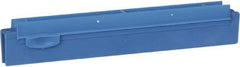 Vikan - 10" Rubber Blade Squeegee Refill - Double Edge, Blue, Plastic Holder - Best Tool & Supply