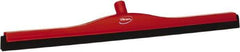 Vikan - 28" Foam Rubber Blade Bench Squeegee - Double Edge, Red, Plastic Holder - Best Tool & Supply