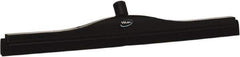 Vikan - 24" Foam Rubber Blade Bench Squeegee - Double Edge, Black, Plastic Holder - Best Tool & Supply