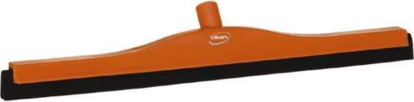 Vikan - 24" Foam Rubber Blade Bench Squeegee - Double Edge, Orange, Plastic Holder - Best Tool & Supply