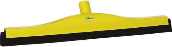 Vikan - 20" Foam Rubber Blade Bench Squeegee - Double Edge, Yellow, Plastic Holder - Best Tool & Supply