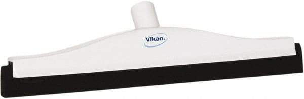 Vikan - 16" Foam Rubber Blade Bench Squeegee - Double Edge, White, Plastic Holder - Best Tool & Supply