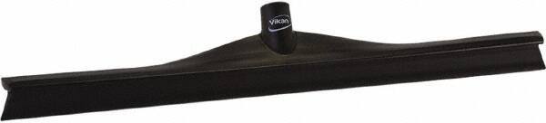 Vikan - 23.62" Rubber Blade Floor Squeegee - Single Edge, Black, Plastic Holder - Best Tool & Supply