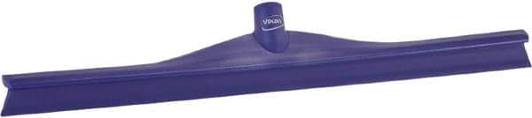 Vikan - 23.62" Rubber Blade Floor Squeegee - Single Edge, Purple, Plastic Holder - Best Tool & Supply