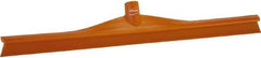 Vikan - 23.62" Rubber Blade Floor Squeegee - Single Edge, Orange, Plastic Holder - Best Tool & Supply