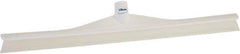 Vikan - 23.62" Rubber Blade Floor Squeegee - Single Edge, White, Plastic Holder - Best Tool & Supply