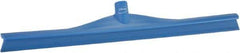 Vikan - 23.62" Rubber Blade Floor Squeegee - Single Edge, Blue, Plastic Holder - Best Tool & Supply