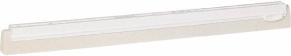 Vikan - 20" Foam Rubber Blade Squeegee Refill - Double Edge, White, Plastic Holder - Best Tool & Supply