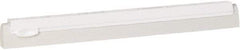 Vikan - 16" Foam Rubber Blade Squeegee Refill - Double Edge, White, Plastic Holder - Best Tool & Supply