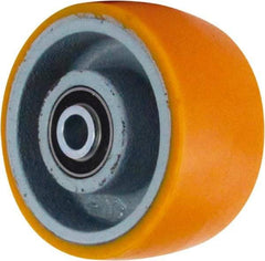 Caster Connection - 6 Inch Diameter x 3 Inch Wide, Polyurethane on Iron Caster Wheel - 2,000 Lb. Capacity, 3-1/4 Inch Hub Length, 3/4 Inch Axle Diameter, Sealed Precision Ball Bearing - Best Tool & Supply