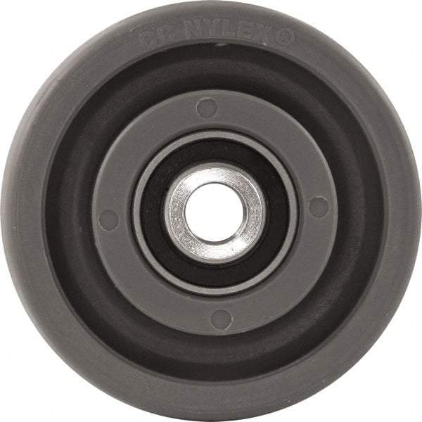 Caster Connection - 4 Inch Diameter x 2 Inch Wide, High Grade Nylon Caster Wheel - 1,000 Lb. Capacity, 2.2 Inch Hub Length, 1/2 Inch Axle Diameter, Sealed Precision Ball Bearing - Best Tool & Supply