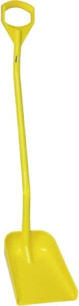 Vikan - 13-1/4" High Square Plastic Shovel - 39-7/8" Long D-Grip Handle - Best Tool & Supply