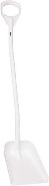 Vikan - 13-1/4" High Square Plastic Shovel - 39-7/8" Long D-Grip Handle - Best Tool & Supply