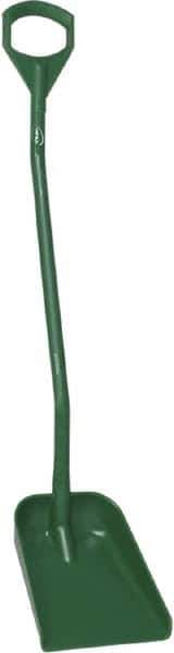 Vikan - 13-1/4" High Square Plastic Shovel - 39-7/8" Long D-Grip Handle - Best Tool & Supply