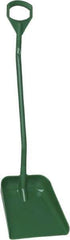 Vikan - 14-3/4" High Square Plastic Shovel - 39" Long D-Grip Handle - Best Tool & Supply