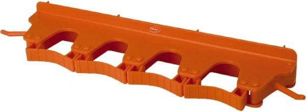 Vikan - 22 Lb Capacity, 3-5/32" Projection, Polypropylene/Rubber Wall Strip Organizer - 15-1/2" OAL - Best Tool & Supply