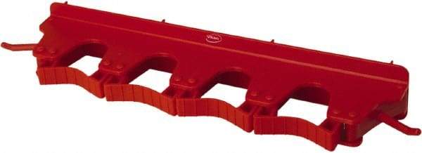 Vikan - 22 Lb Capacity, 3-5/32" Projection, Polypropylene/Rubber Wall Strip Organizer - 15-1/2" OAL - Best Tool & Supply