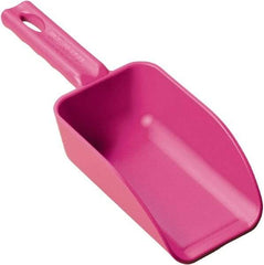 Remco - 16 oz Pink Polypropylene Flat Bottom Scoop - 3.2" Wide x 2" Deep Bowl, 10.4" OAL - Best Tool & Supply