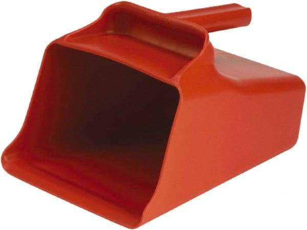 Remco - 128 oz Red Polypropylene Flat Bottom Scoop - 8.7" Wide x 6.7" Deep Bowl, 11" OAL - Best Tool & Supply