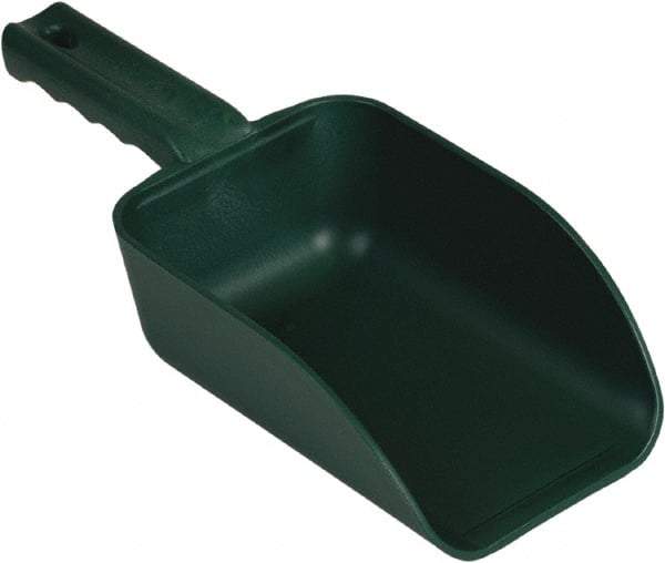 Remco - 32 oz Green Polypropylene & Semi-Ferrous Additive Flat Bottom Scoop - 4.3" Wide x 3" Deep Bowl, 11-1/2" OAL - Best Tool & Supply