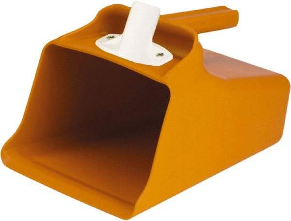 Remco - 128 oz Orange Polypropylene Flat Bottom Scoop - 8.7" Wide x 7.3" Deep Bowl, 11" OAL - Best Tool & Supply