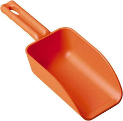 Remco - 16 oz Orange Polypropylene Flat Bottom Scoop - 3.2" Wide x 2" Deep Bowl, 10.4" OAL - Best Tool & Supply