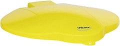 Vikan - 3 Gal Polypropylene Pail Lid - Yellow, For Use with 5691 - Best Tool & Supply