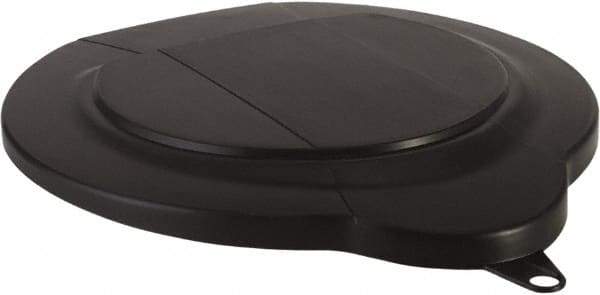 Vikan - 1.5 Gal Polypropylene Pail Lid - Black, For Use with 5696 - Best Tool & Supply