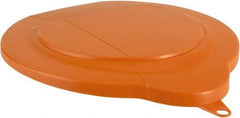 Vikan - 1.5 Gal Polypropylene Pail Lid - Orange, For Use with 5694 - Best Tool & Supply