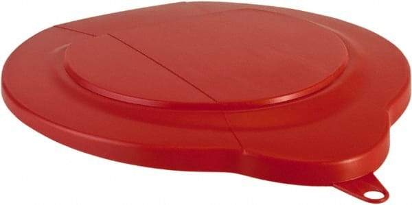 Vikan - 1.5 Gal Polypropylene Pail Lid - Red, For Use with 5691 - Best Tool & Supply