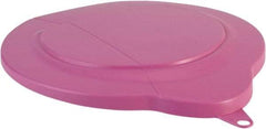 Vikan - 1.5 Gal Polypropylene Pail Lid - Pink, For Use with 5688 - Best Tool & Supply