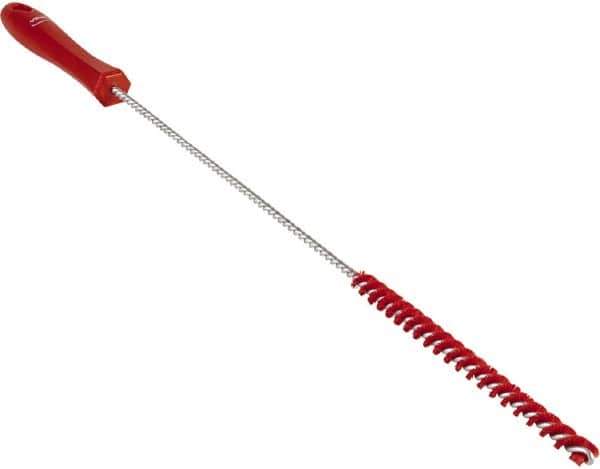 Vikan - 0.4" Diam Polyester Valve Brush - 19-5/8" OAL, 5-11/16" Head Length, Polypropylene & Stainless Steel Handle - Best Tool & Supply