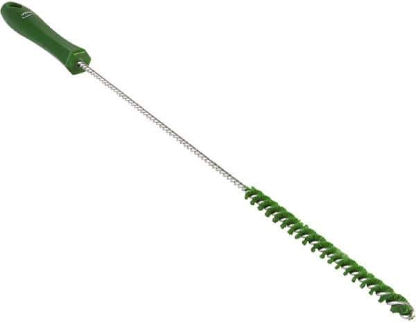 Vikan - 0.4" Diam Polyester Valve Brush - 19-5/8" OAL, 5-11/16" Head Length, Polypropylene & Stainless Steel Handle - Best Tool & Supply