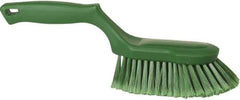 Vikan - 2" Bristle Length, Polyester Wash Brush - 5-13/16" Long x 5" Wide Head, 13-1/2" OAL, Green, Polypropylene Block - Best Tool & Supply