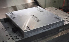 Mitee-Bite - Square Aluminum CNC Clamping Pallet - 378mm Wide x 378mm Long x 25.4mm Thick - Best Tool & Supply