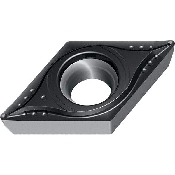 Walter - DPMT MP4 Grade WPP20S Turning Insert - TiCN+Al2O3+(TiCN) Finish, 55° Rhombic, 9.53mm Inscr Circle, 3.97mm Thick, 0.4mm Corner Radius - Best Tool & Supply