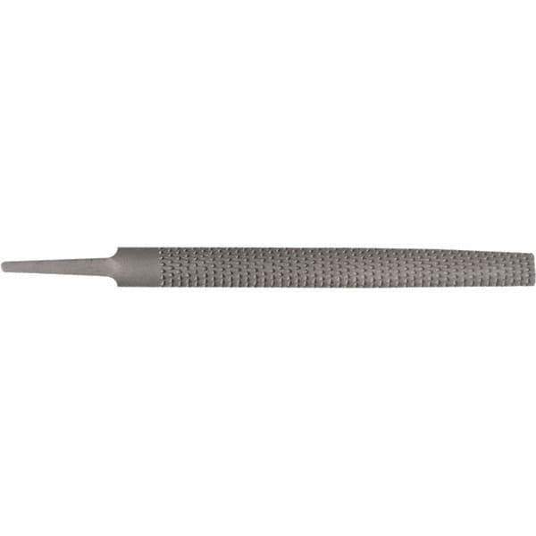 Stanley - 8" Long, Bastard Cut, Half Round American-Pattern File - Single Cut, 1/4" Overall Thickness - Best Tool & Supply