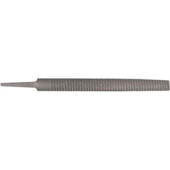 Stanley - 8" Long, Bastard Cut, Half Round American-Pattern File - Single Cut, 1/4" Overall Thickness - Best Tool & Supply