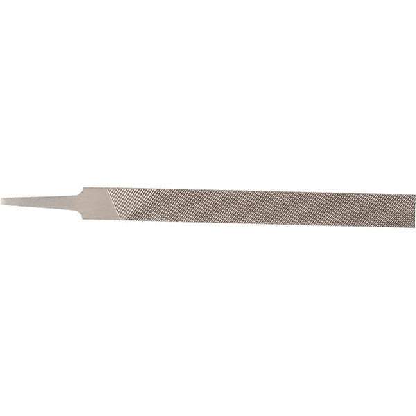 Stanley - 8" Long, Bastard Cut, Flat American-Pattern File - Double Cut, 0.13" Overall Thickness - Best Tool & Supply