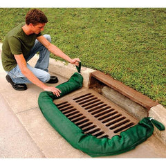 UltraTech - 26 Gal, 9' Long, 4" Diam, Woven Polymer/Phos Filter Filter Sock, Phos Filter - Stormwater & Construction, Green - Best Tool & Supply