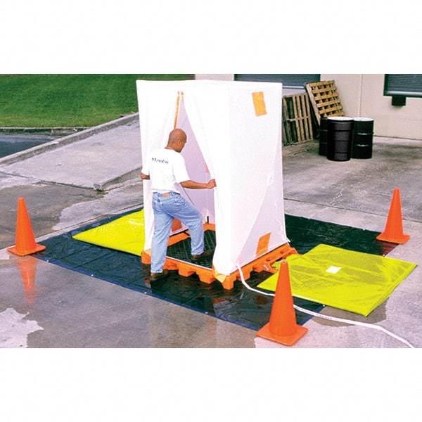 UltraTech - 176 Gal Sump, 6,000 Lb Capacity, Linear Low-Density Polyethylene Decon Deck, Hospital Model - 61-1/4" Long x 52" Wide x 5-3/4" High - Best Tool & Supply