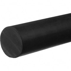 Value Collection - 5' Long, Hard Round Viton Cord - 3/16" Diam, Black - Best Tool & Supply