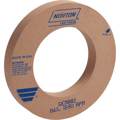 Centerless & Cylindrical Grinding Wheels; Wheel Diameter (Inch): 24; Wheel Width (Inch): 2; Hole Size (Inch): 12; Wheel Type Number: Type 1; Abrasive Material: Aluminum Oxide; Maximum Rpm: 1355; Grade: Medium; Wheel Hardness: I; Bond Type: Vitrified; Rece