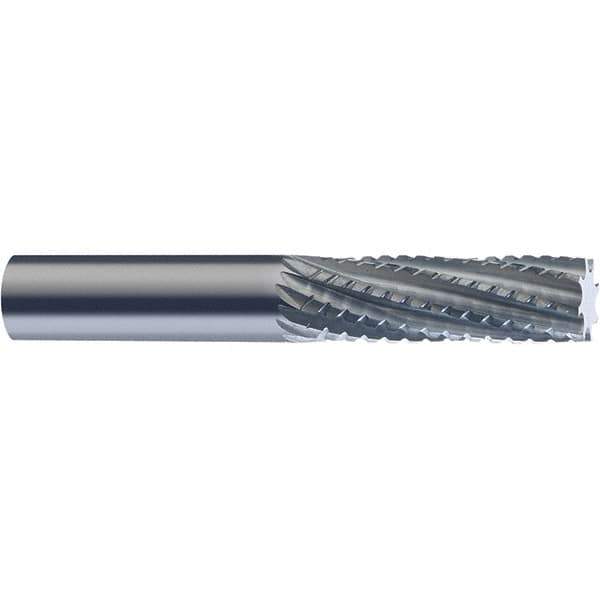 SGS - 12mm Diam, 38mm LOC, Plain End, Solid Carbide Diamond Pattern Router Bit - Right Hand Cut, 89mm OAL, Use on Carbon Composite - Best Tool & Supply