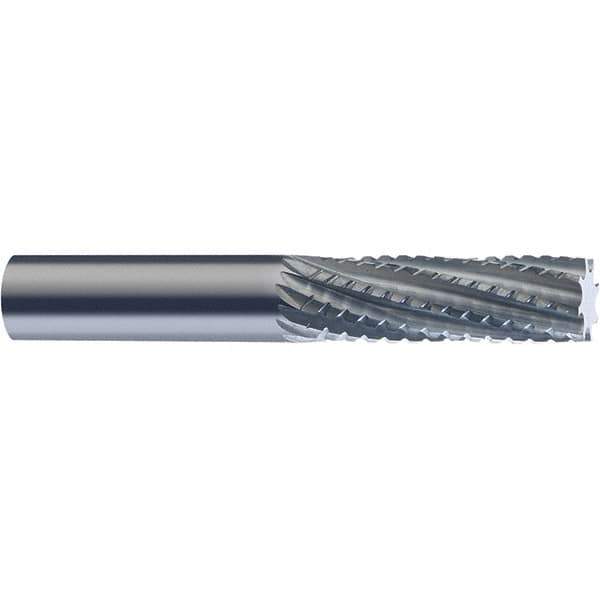 SGS - 3mm Diam, 10mm LOC, Square End, Solid Carbide Diamond Pattern Router Bit - Right Hand Cut, 38mm OAL, Use on Carbon Composite - Best Tool & Supply