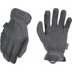 Mechanix Wear - Size 2XL Work Gloves - For Mechanic's & Lifting, Uncoated, Elastic Band Cuff, Full Fingered, Gray, Paired - Best Tool & Supply