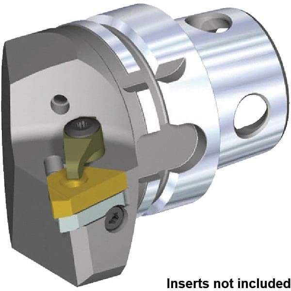 Kennametal - Insert Style LT22ER, 70mm Head Length, Right Hand Cut, Internal/External Modular Threading Cutting Unit Head - System Size KM4X63, 43mm Center to Cutting Edge, Series KM4X - Best Tool & Supply